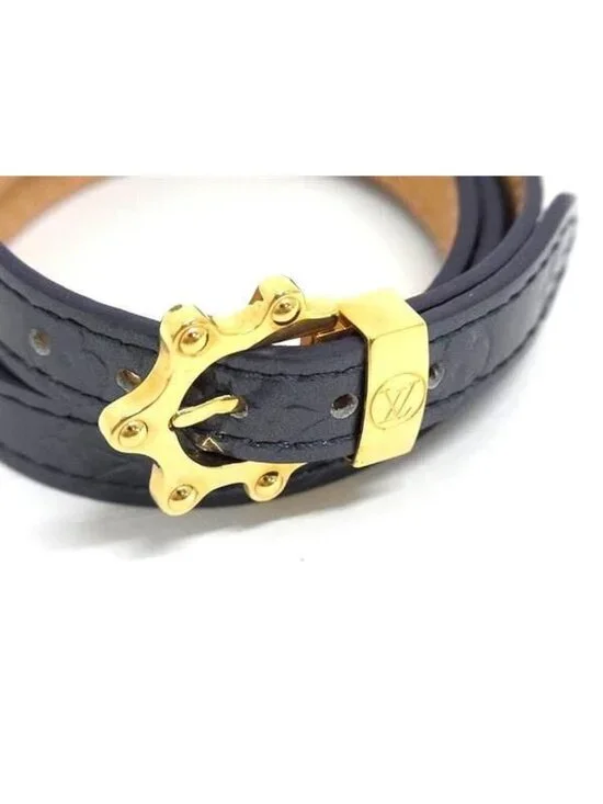 Louis Vuitton Bracelet triple Tour Andigo Monogram Vernis - Picture 4 of 4